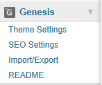 The Genesis Admin Menu