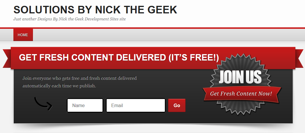 Genesis Simple Aweber Form AKA Aweber Box