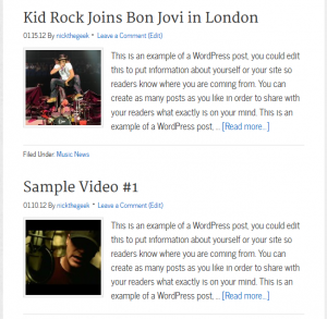 video post blog Image showing how this video blog template works